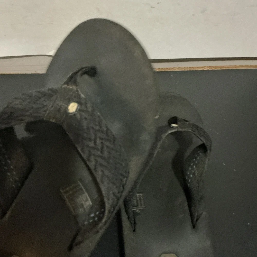 Teva Men's Mush ii BKBL Black Lightweight thong Flip Flop Sandals Size 8